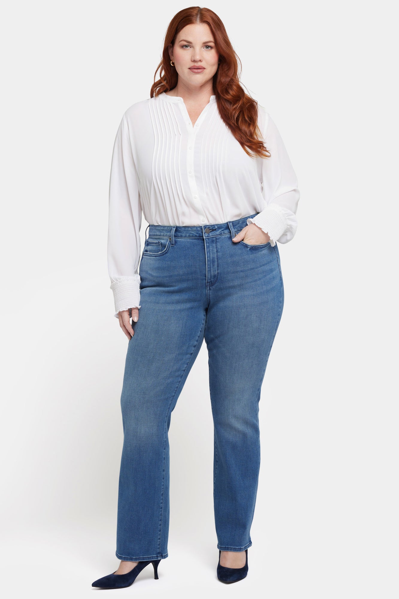 NYDJ Barbara Bootcut Jeans In Plus Size  - Cascade Wave