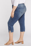 NYDJ Chloe Capri Jeans In Plus Size With Side Slits - Loire