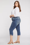 NYDJ Chloe Capri Jeans In Plus Size With Side Slits - Loire