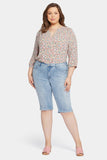 NYDJ Bike Capri Jeans In Plus Size With Riveted Side Slits - Afterglow