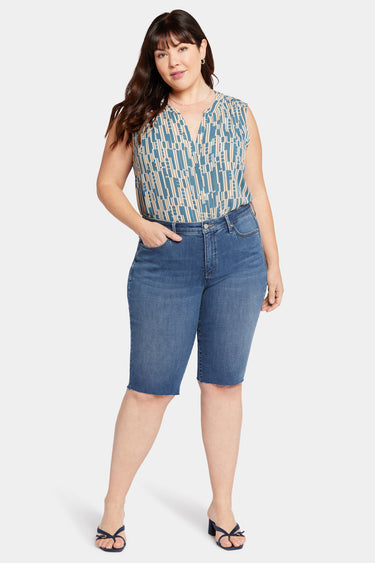 NYDJ Bike Capri Jeans In Plus Size With Raw Hems - Awakening
