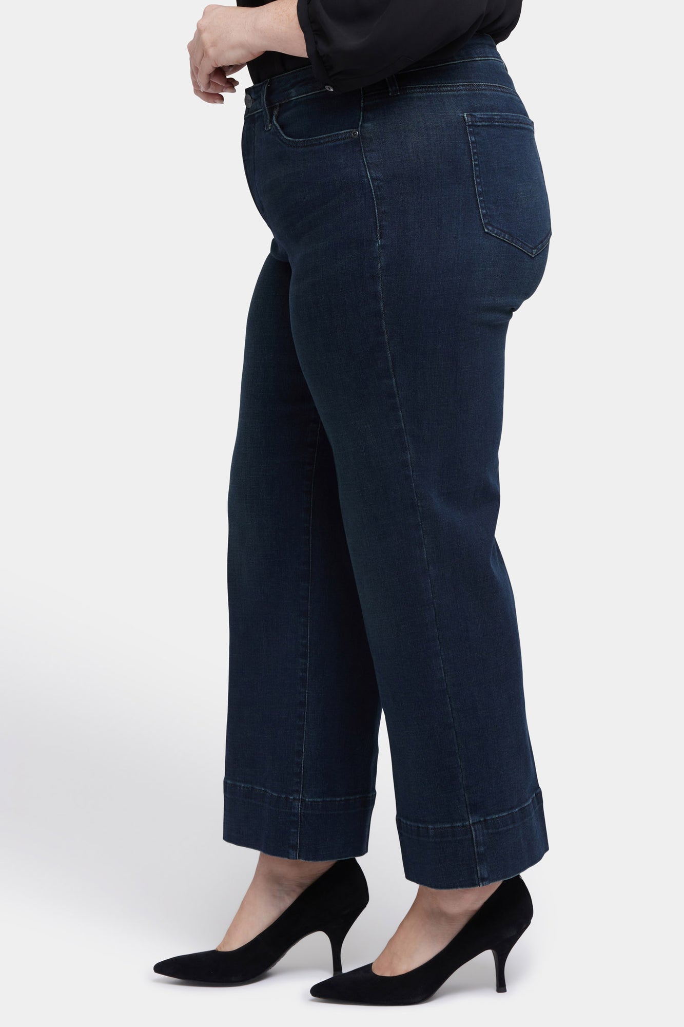 NYDJ Teresa Wide Leg Ankle Jeans In Plus Size With 3