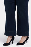 NYDJ Teresa Wide Leg Ankle Jeans In Plus Size With 3" Hems - Obsidian Blue