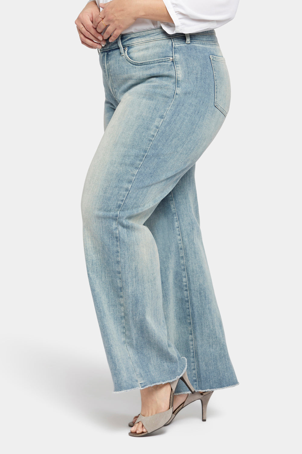 NYDJ Teresa Trouser Jeans In Plus Size With Frayed Hems - Affection