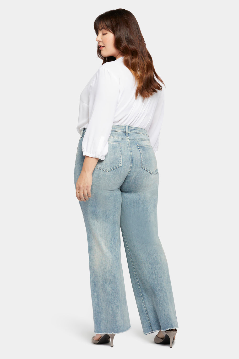 NYDJ Teresa Trouser Jeans In Plus Size With Frayed Hems - Affection