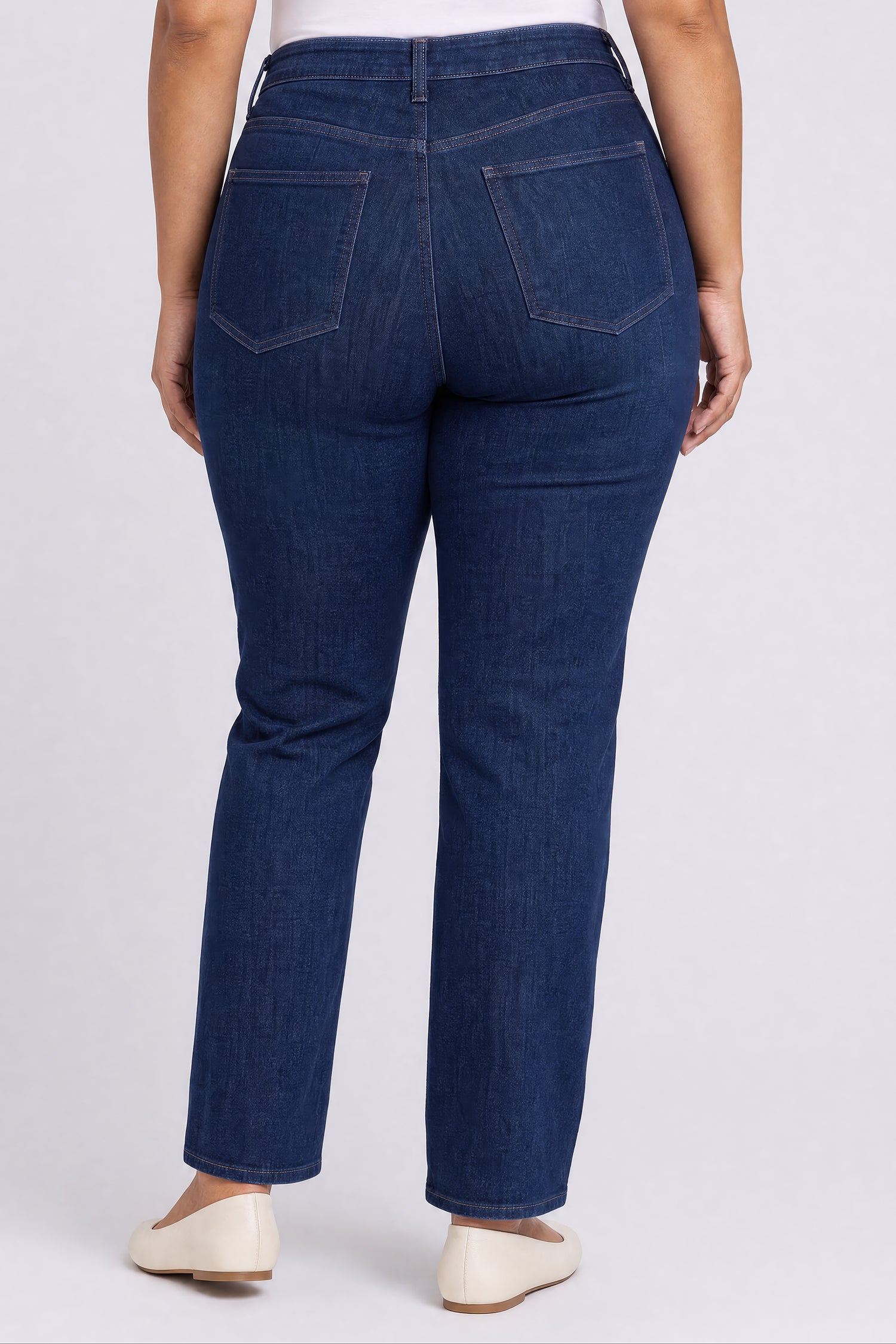 NYDJ Marilyn Straight Ankle Jeans In Plus Size With High Rise - After Hours