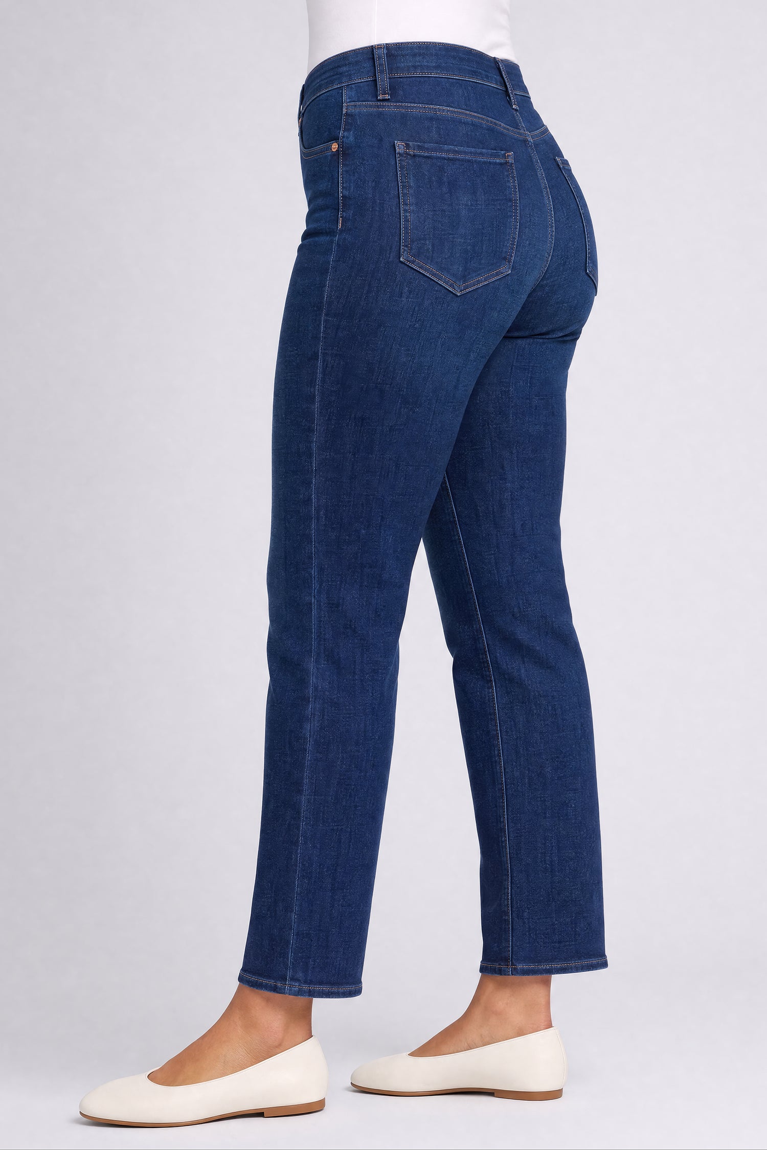 NYDJ Marilyn Straight Ankle Jeans In Plus Size With High Rise - After Hours