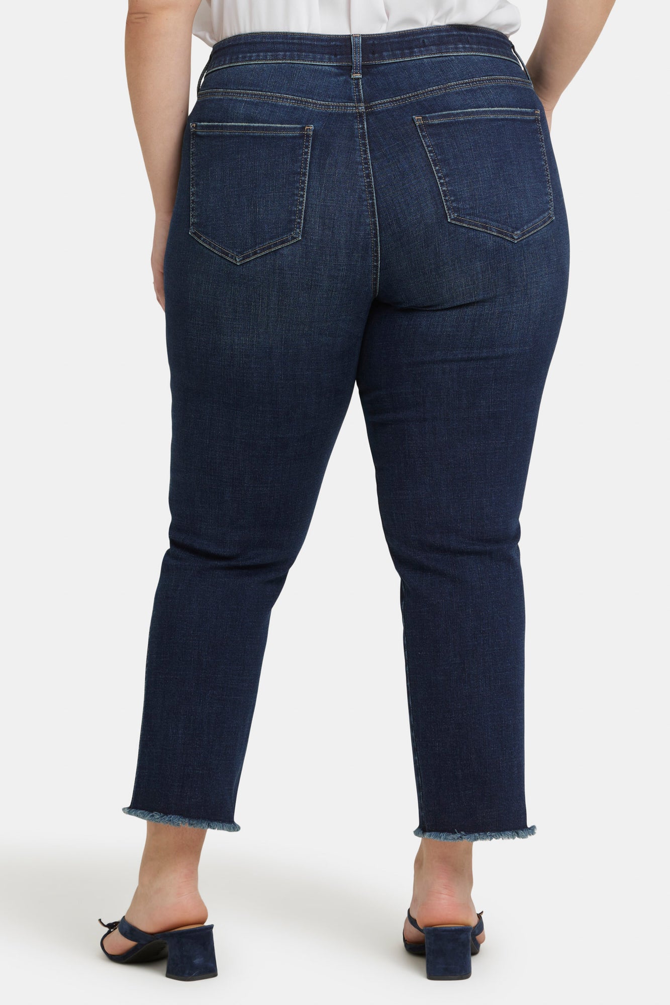 NYDJ Marilyn Straight Ankle Jeans In Plus Size  - Lotus Gardens