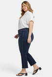 NYDJ Marilyn Straight Ankle Jeans In Plus Size  - Lotus Gardens