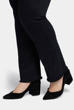 NYDJ Marilyn Straight Jeans In Plus Size With High Rise And Frayed Hems - Huntley