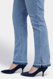 NYDJ Marilyn Straight Jeans In Plus Size With High Rise And 4" Side Slits - Big Skies