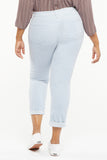 NYDJ Margot Girlfriend Pants In Plus Size In Fine Wale Corduroy With Roll Cuffs - Arctic Ice