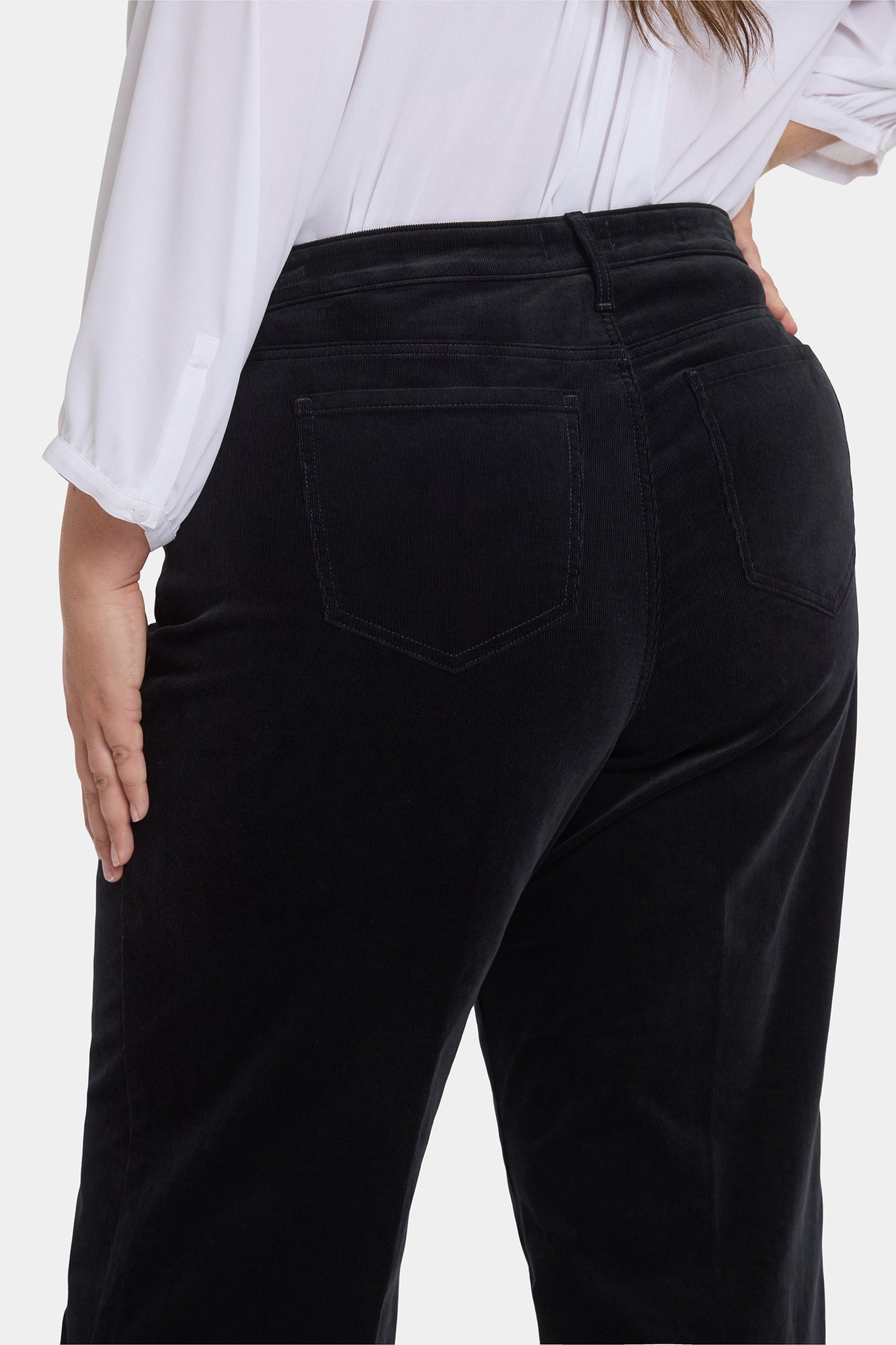 NYDJ Teresa Wide Leg Pants In Plus Size In Fine Wale Stretch Corduroy With 1 1/2