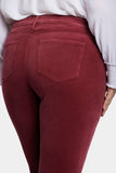 NYDJ Marilyn Straight Pants In Plus Size In Fine Wale Stretch Corduroy - Cranberry Pie