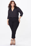 NYDJ Sheri Slim Jeans In Plus Size  - Black