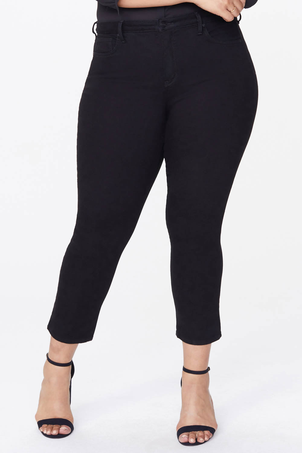 NYDJ Sheri Slim Jeans In Plus Size  - Black