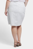 NYDJ High Waist Skirt In Plus Size  - Palencia Stripe