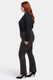 NYDJ Coated Marilyn Straight Jeans In Plus Size  - Coffee Bean Coated