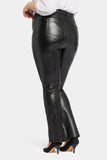 NYDJ Faux Leather Marilyn Straight Pants In Plus Size Sculpt-Her™ Collection - Black