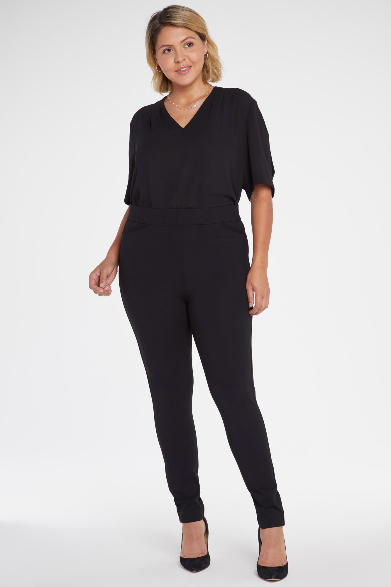 NYDJ Pull-On Legging Pants In Plus Size Sculpt-Her™ Collection - Black