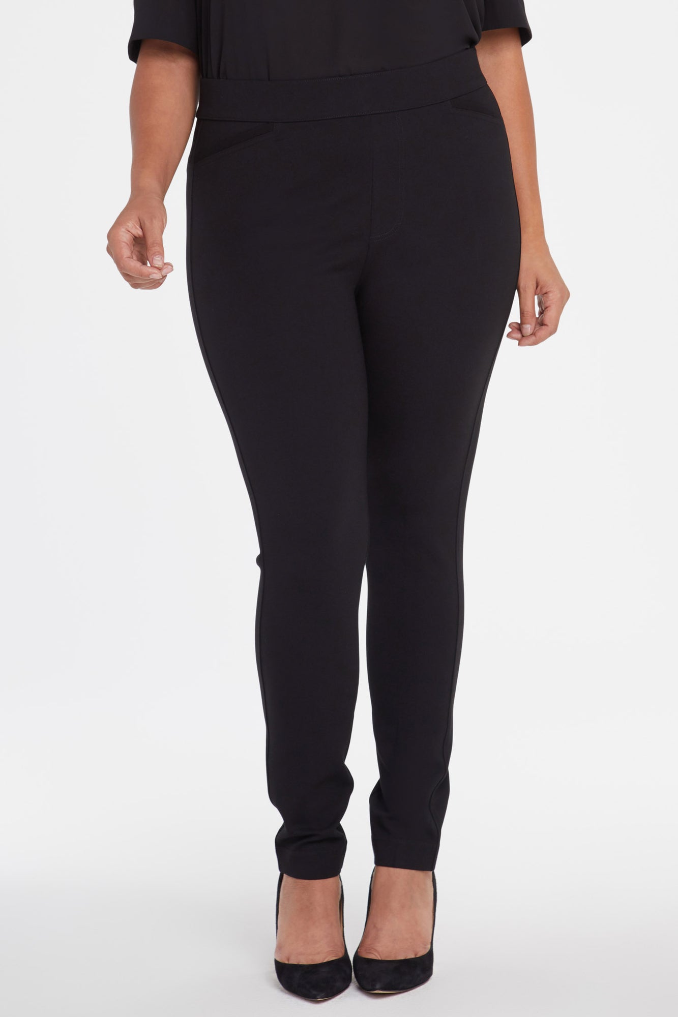 NYDJ Pull-On Legging Pants In Plus Size Sculpt-Her™ Collection - Black