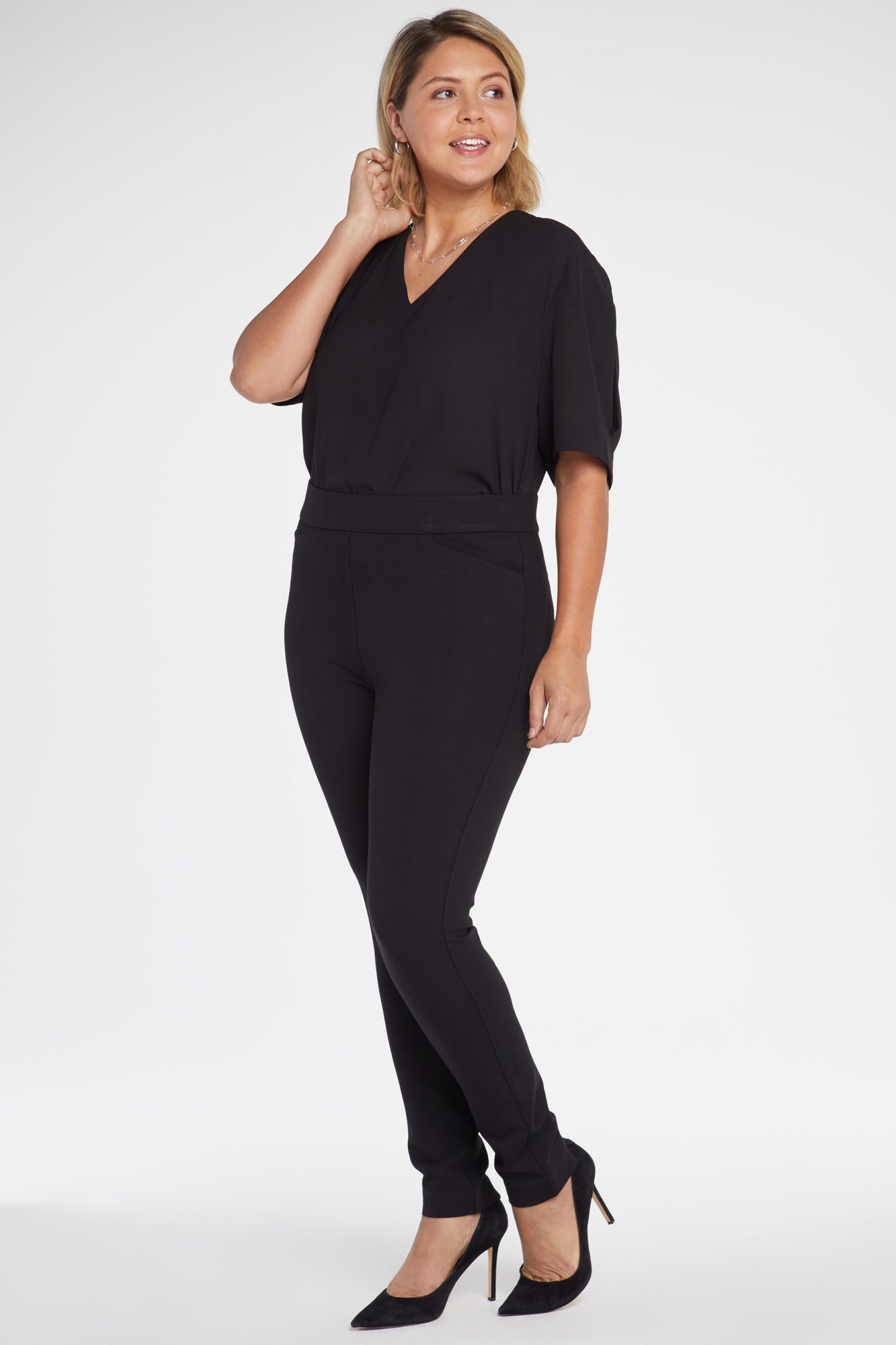 NYDJ Pull-On Legging Pants In Plus Size Sculpt-Her™ Collection - Black