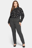 NYDJ Classic Trouser Pants In Plus Size Sculpt-Her™ Collection - Charcoal Heathered