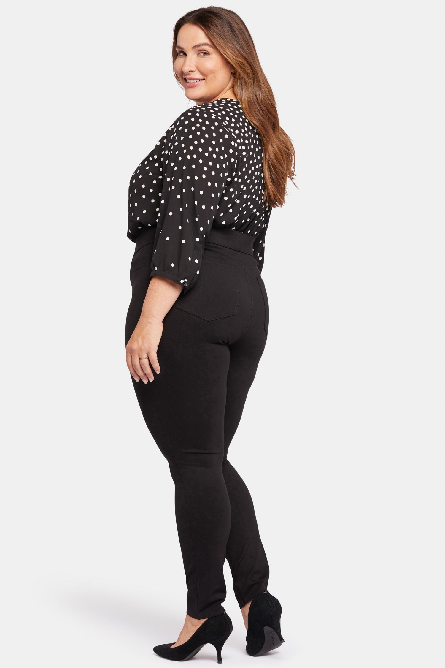 Nydj Plus Size Modern Legging Pants Womens 2X Black