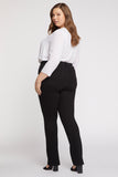 NYDJ Marilyn Straight Pants In Plus Size Sculpt-Her™ Collection - Black