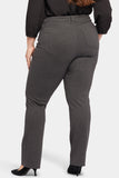 NYDJ Marilyn Straight Pants In Plus Size Sculpt-Her™ Collection - Charcoal Heathered