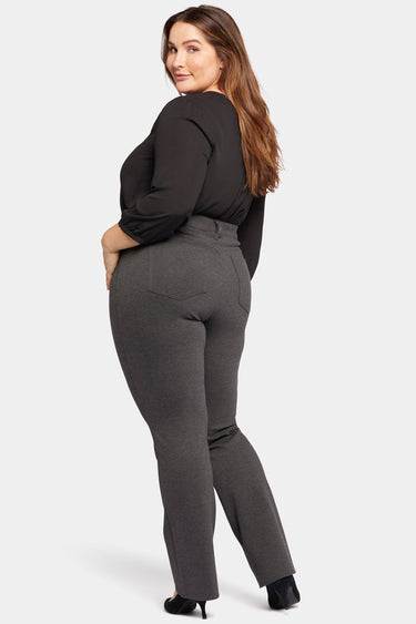 NYDJ Marilyn Straight Pants In Plus Size Sculpt-Her™ Collection - Charcoal Heathered