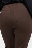 NYDJ Marilyn Straight Pants In Plus Size Sculpt-Her™ Collection - Coffee Bean