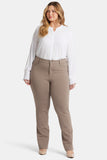 NYDJ Marilyn Straight Pants In Plus Size Sculpt-Her™ Collection - Saddlewood