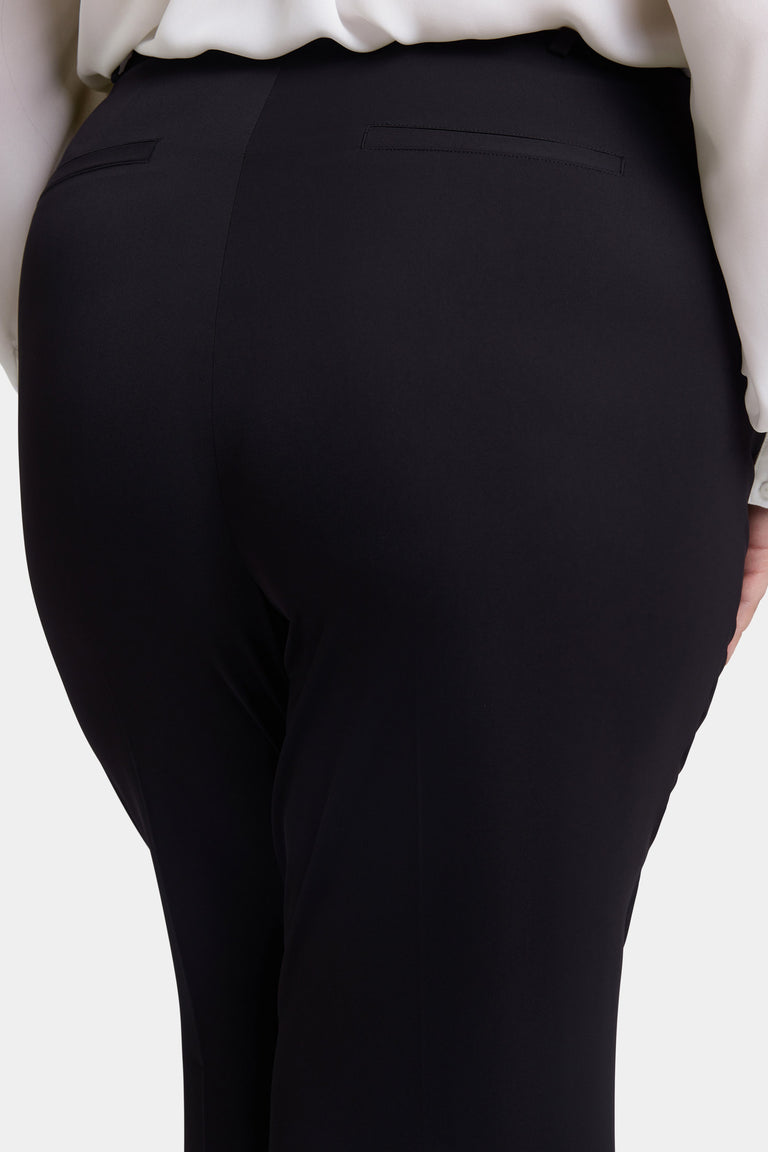 Nydj Plus Size Wide Leg Trouser Pants - Black - Size 14W