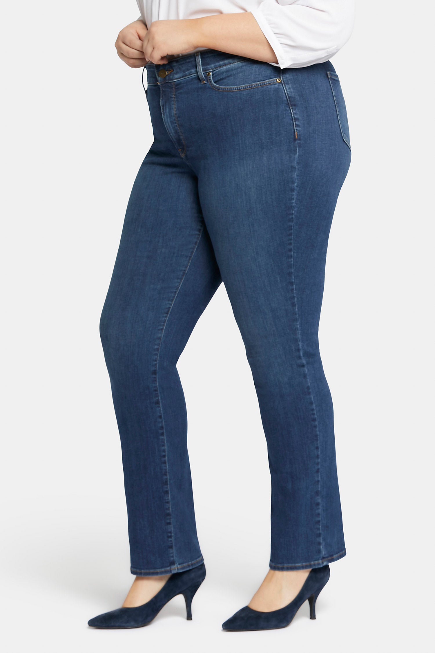 NYDJ Marilyn Straight Jeans In Plus Size  - Cooper