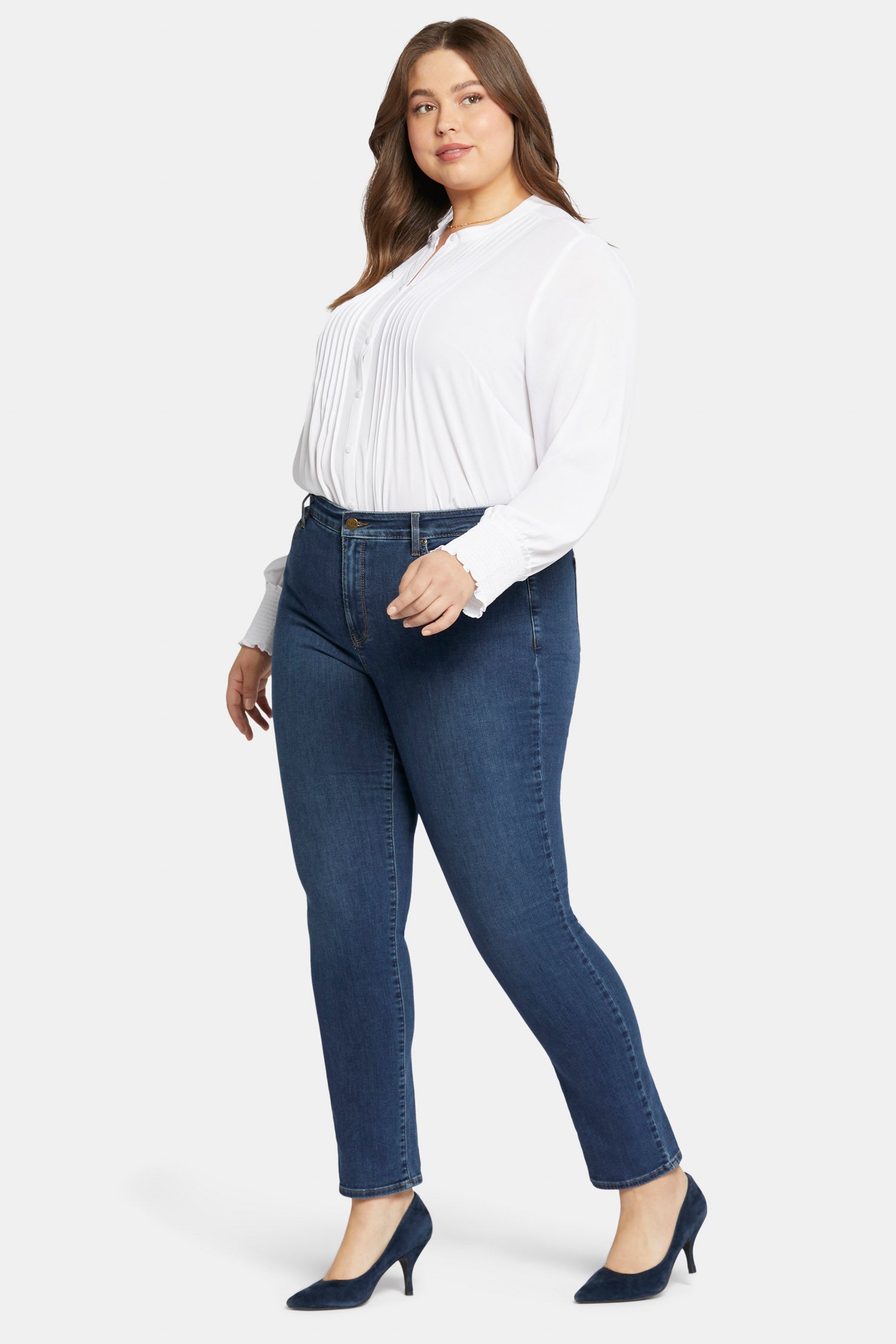 Sheri Slim Jeans In Plus Size - Cooper Blue | NYDJ
