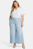 NYDJ Mona Wide Leg Trouser Ankle Jeans In Plus Size With High Rise  - Oceanfront