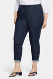 NYDJ Slim Jogger Ankle Pants In Plus Size With Roll Cuffs - Lightweight Rinse