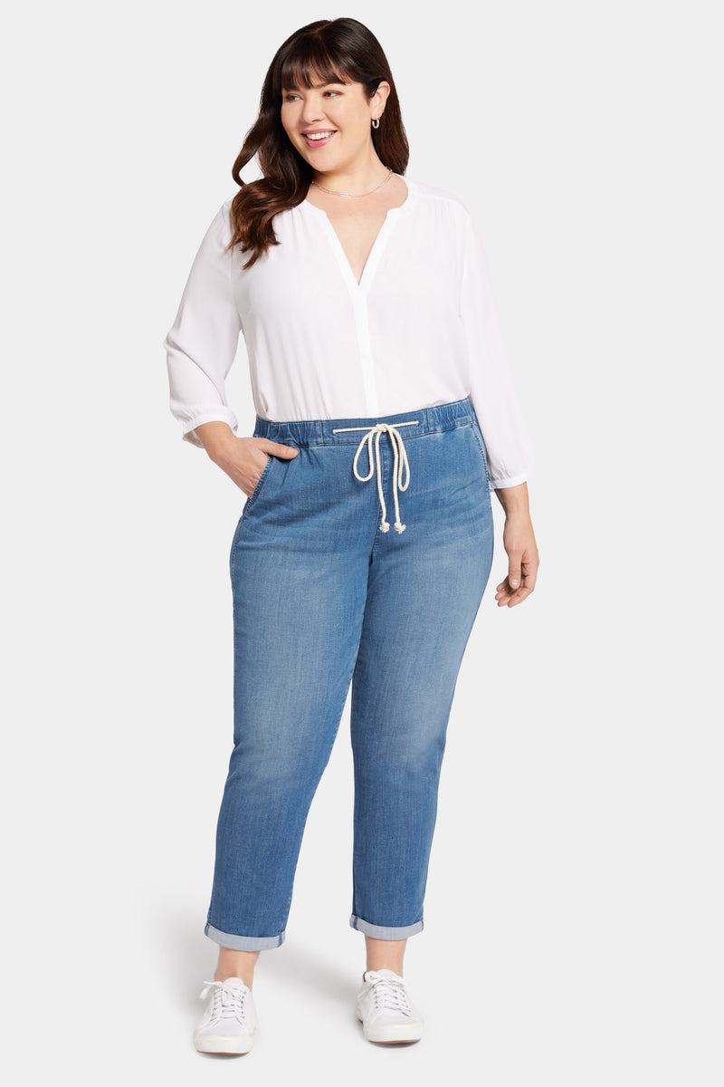 Slim Jogger Ankle Pants In Plus Size - Stunning