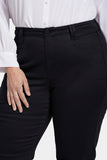 NYDJ Bailey Relaxed Straight Ankle Jeans In Plus Size With High Rise And Square Pockets - Black