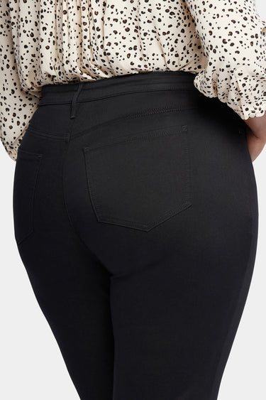 NYDJ Joni Relaxed Capri Jeans In Plus Size With High Rise - Black