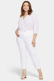 NYDJ Margot Girlfriend Jeans In Plus Size With High Rise - Optic White
