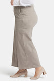 NYDJ Mona Wide Leg Trouser Ankle Jeans In Plus Size With High Rise - Boardwalk Stripe