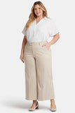 NYDJ Mona Wide Leg Trouser Ankle Jeans In Plus Size With High Rise - Feather