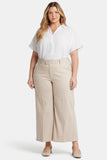 NYDJ Mona Wide Leg Trouser Ankle Jeans In Plus Size With High Rise - Feather