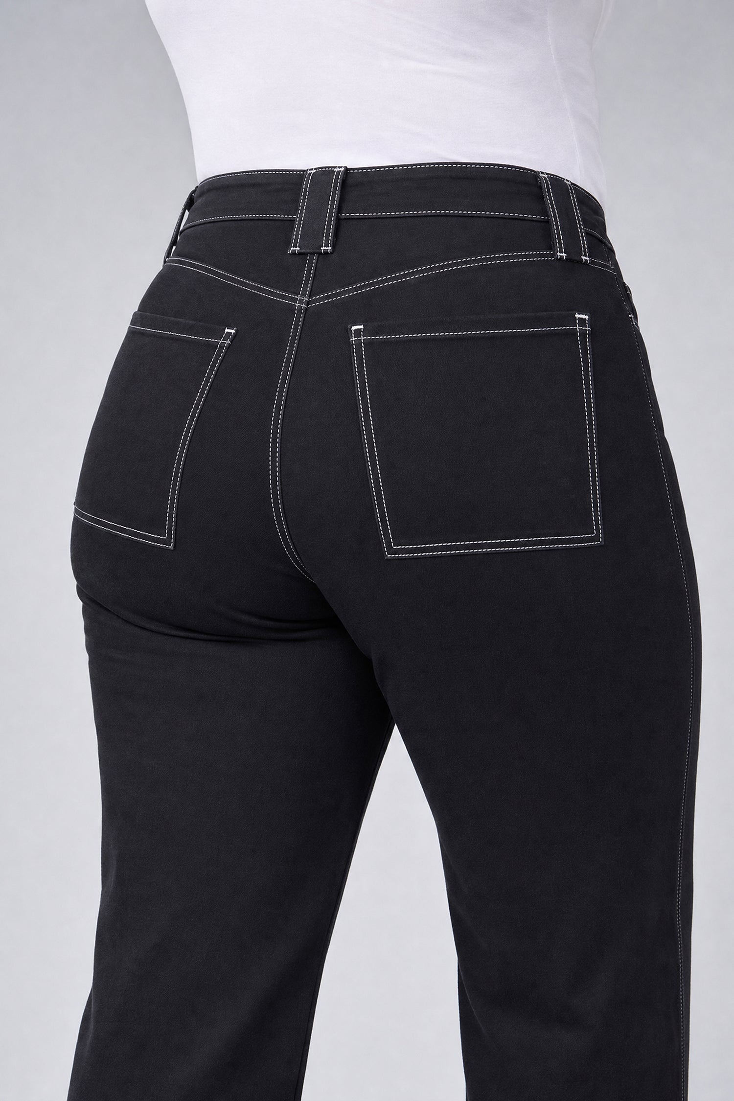 NYDJ Mia Palazzo Jeans In Plus Size With High Rise, Utility Pockets And 31" Inseam - Black