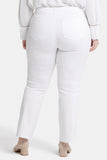 NYDJ Barbara Bootcut Jeans In Plus Size With Side Slits - Optic White