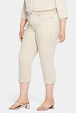 NYDJ Chloe Capri Jeans In Plus Size With Side Slits - Feather