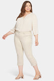 NYDJ Chloe Capri Jeans In Plus Size With Side Slits - Feather