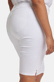 NYDJ Sophie Bike Capri Jeans In Plus Size With Riveted Side Slits - Optic White